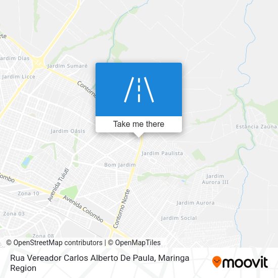 Rua Vereador Carlos Alberto De Paula map