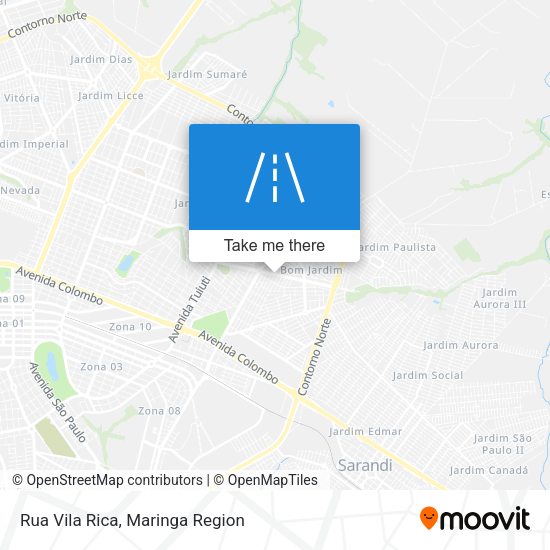 Rua Vila Rica map