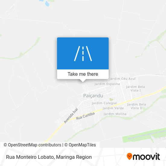 Rua Monteiro Lobato map