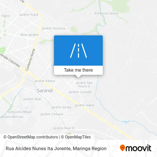 Rua Alcides Nunes Ita Jorente map