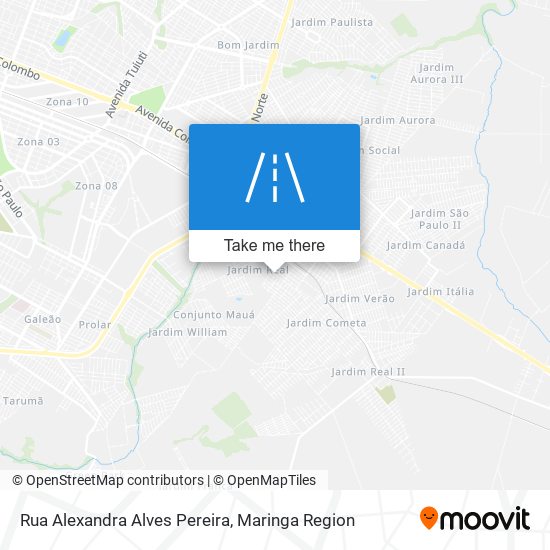 Mapa Rua Alexandra Alves Pereira