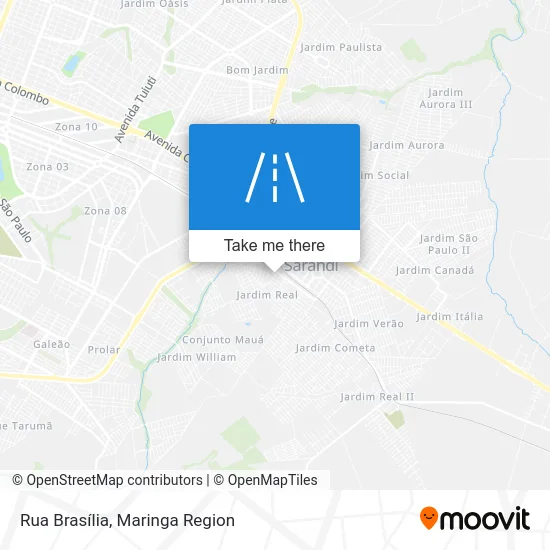 Rua Brasília map