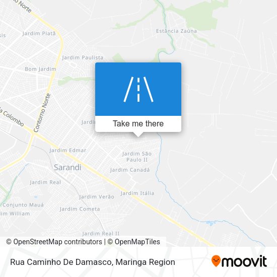Rua Caminho De Damasco map