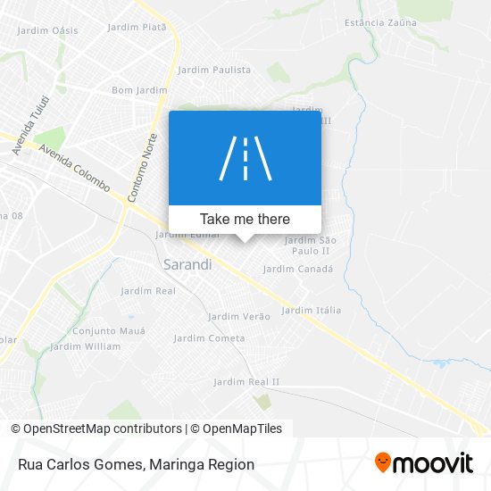 Rua Carlos Gomes map