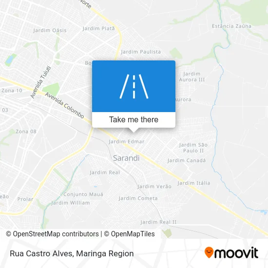 Rua Castro Alves map