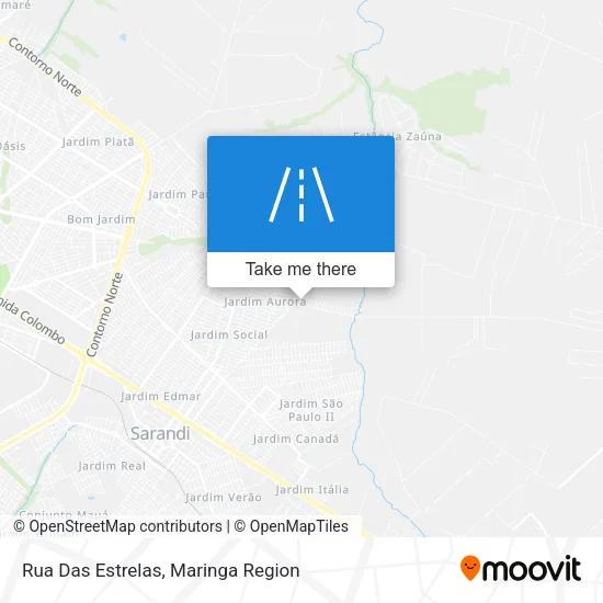 Rua Das Estrelas map