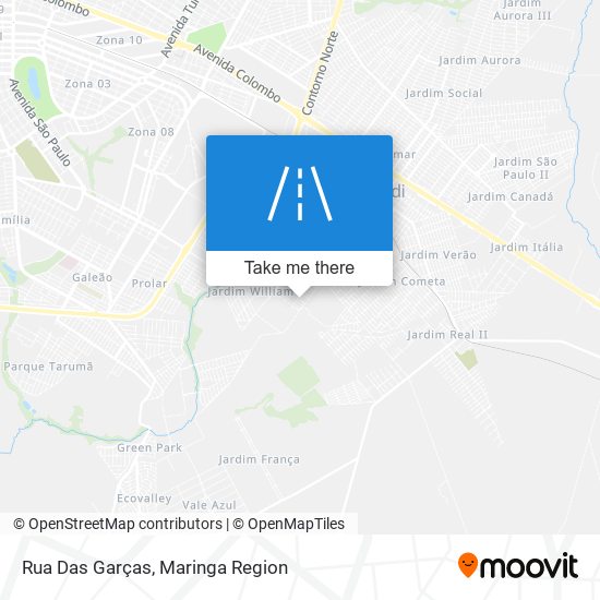 Rua Das Garças map