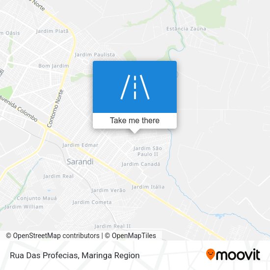 Rua Das Profecias map