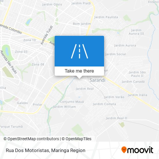 Mapa Rua Dos Motoristas