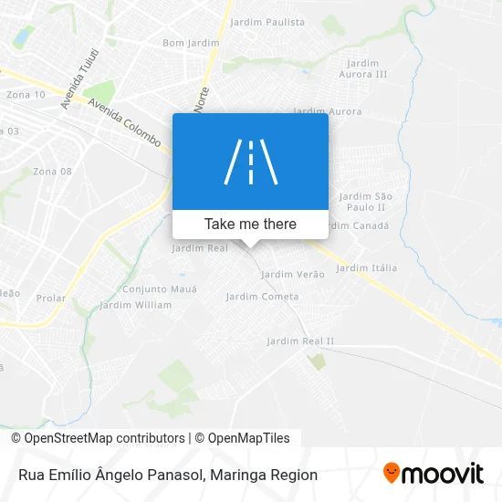 Rua Emílio Ângelo Panasol map