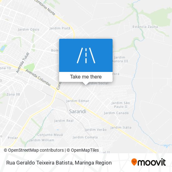 Rua Geraldo Teixeira Batista map