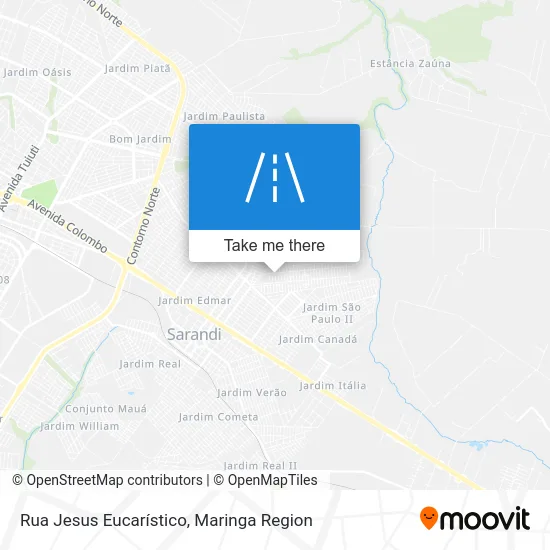 Rua Jesus Eucarístico map