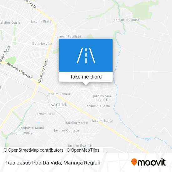 Rua Jesus Pão Da Vida map