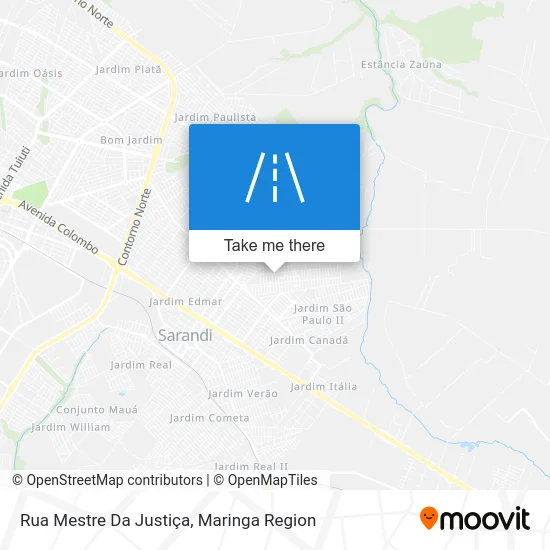 Rua Mestre Da Justiça map