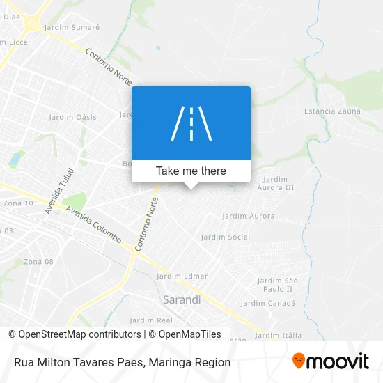 Rua Milton Tavares Paes map