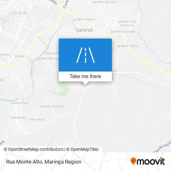 Rua Monte Alto map