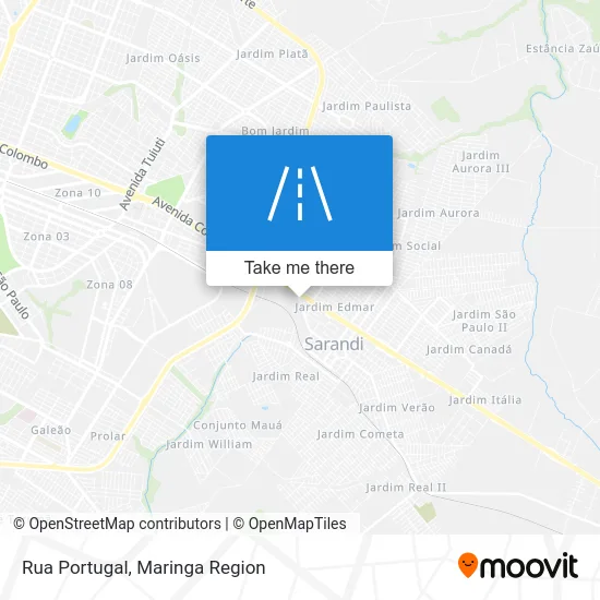 Rua Portugal map