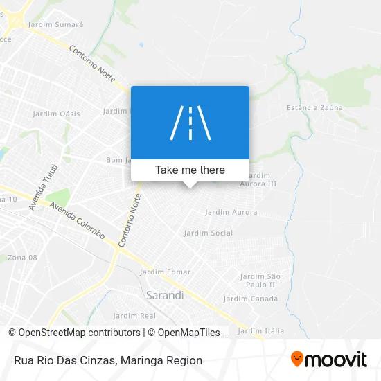 Rua Rio Das Cinzas map