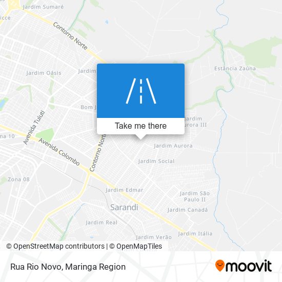 Mapa Rua Rio Novo