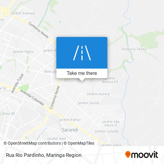 Mapa Rua Rio Pardinho