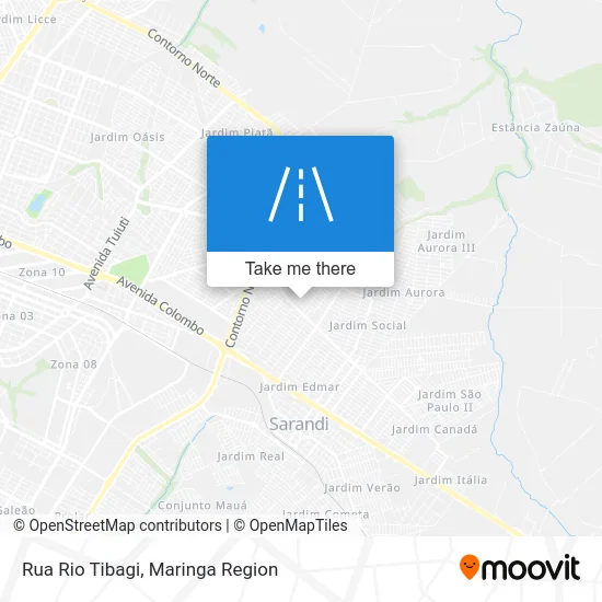 Rua Rio Tibagi map