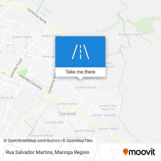 Mapa Rua Salvador Martins