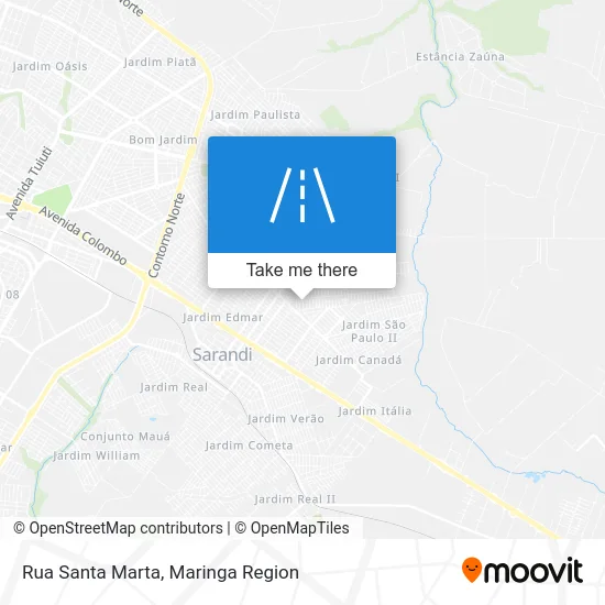 Rua Santa Marta map
