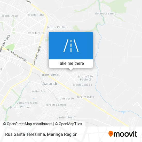 Rua Santa Terezinha map