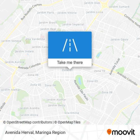 Mapa Avenida Herval