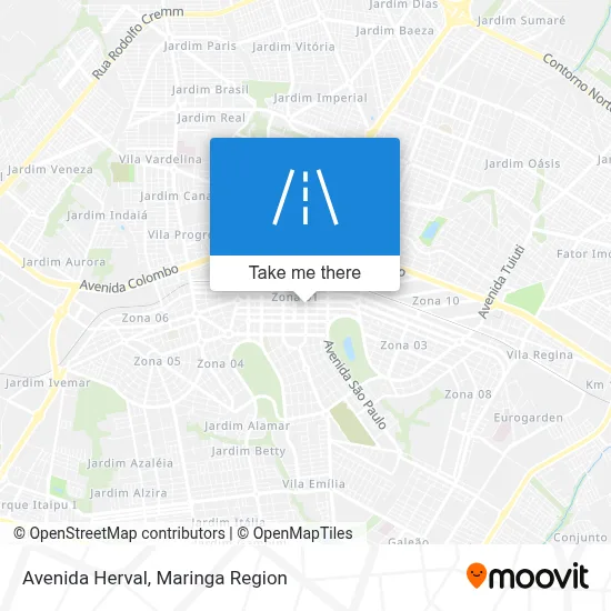 Avenida Herval map