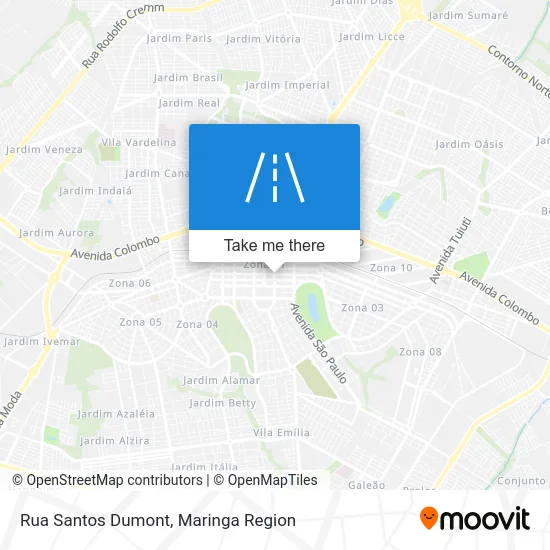Rua Santos Dumont map