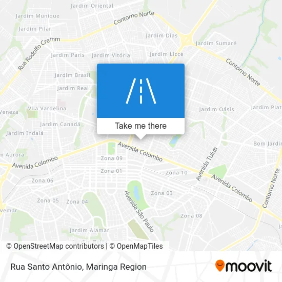 Rua Santo Antônio map