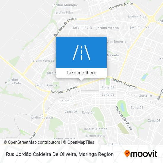 Rua Jordão Caldeira De Oliveira map