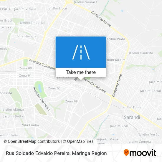 Rua Soldado Edvaldo Pereira map