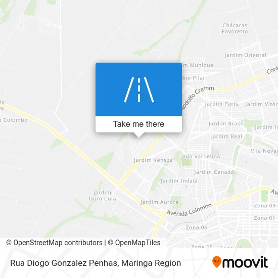 Rua Diogo Gonzalez Penhas map