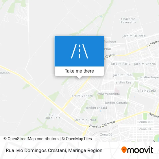 Rua Ivio Domingos Crestani map