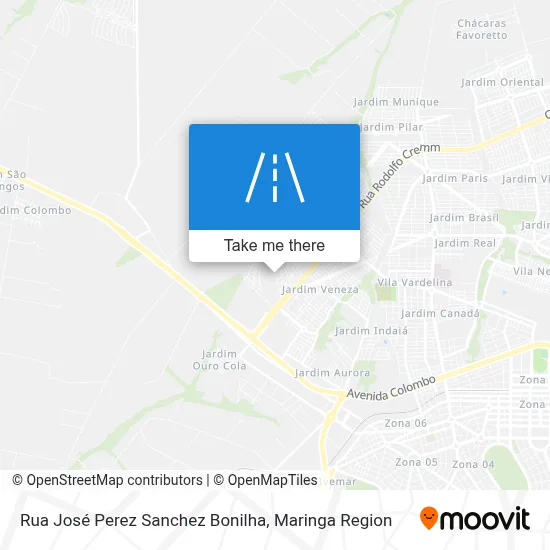 Rua José Perez Sanchez Bonilha map