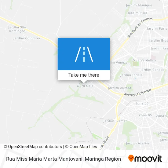 Rua Miss Maria Marta Mantovani map