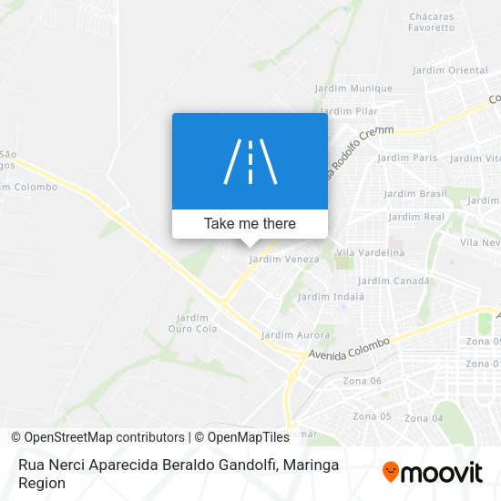 Rua Nerci Aparecida Beraldo Gandolfi map