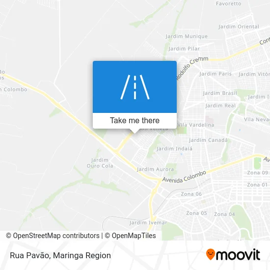 Rua Pavão map