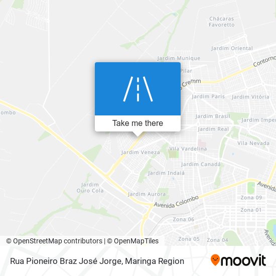 Rua Pioneiro Braz José Jorge map