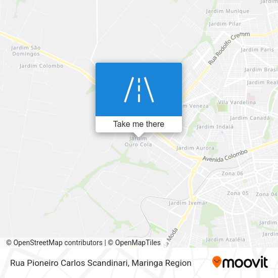 Rua Pioneiro Carlos Scandinari map