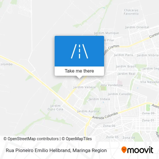 Rua Pioneiro Emílio Helibrand map