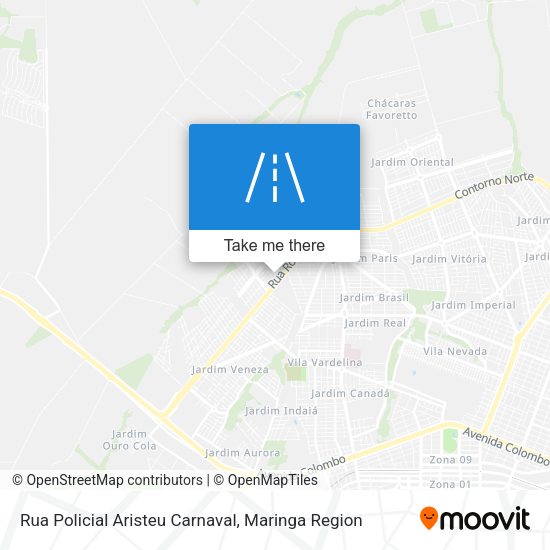 Rua Policial Aristeu Carnaval map