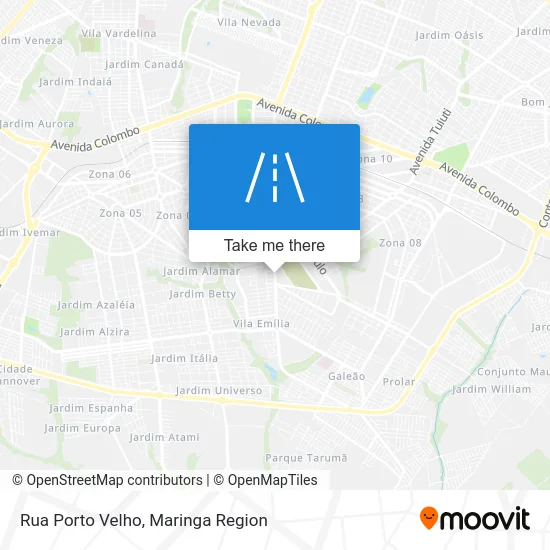 Rua Porto Velho map