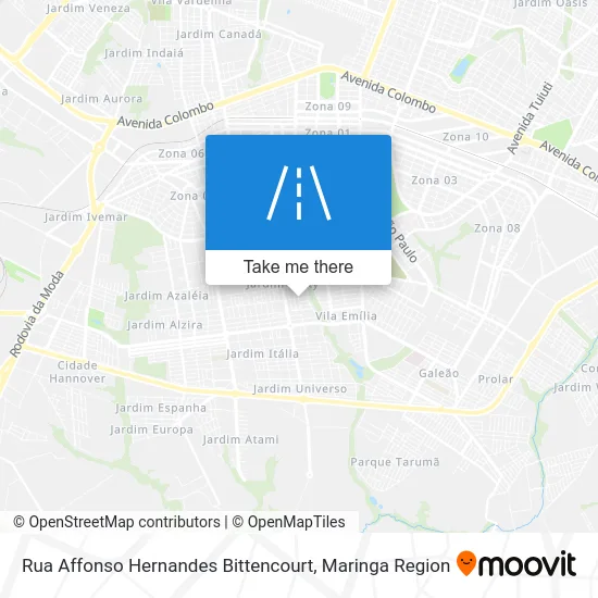 Rua Affonso Hernandes Bittencourt map