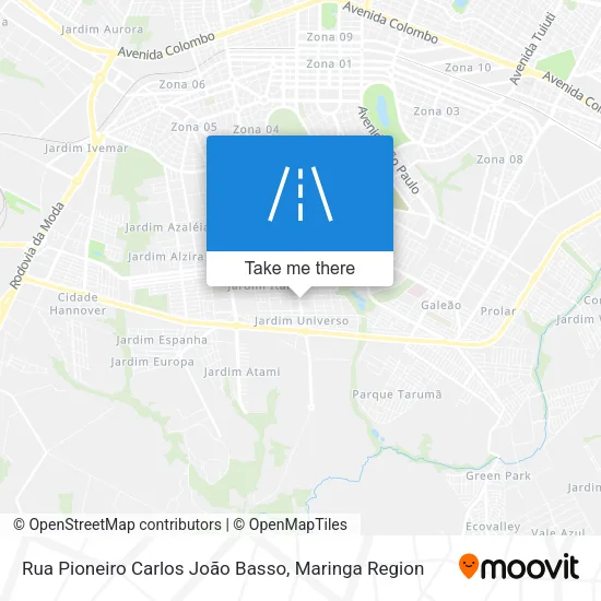 Rua Pioneiro Carlos João Basso map