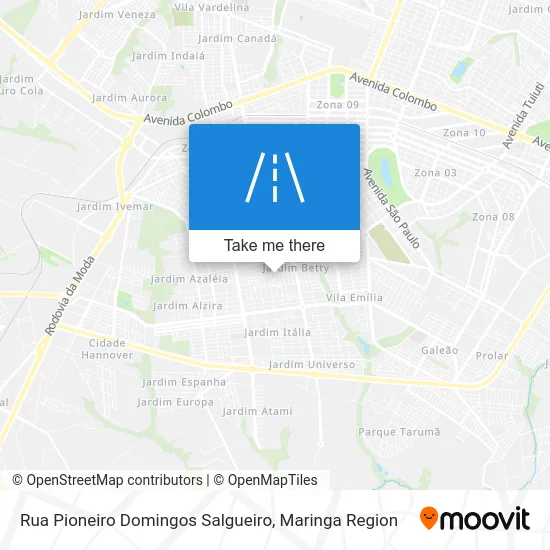 Rua Pioneiro Domingos Salgueiro map