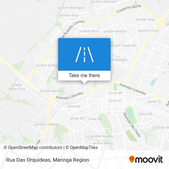 Rua Das Orquídeas map
