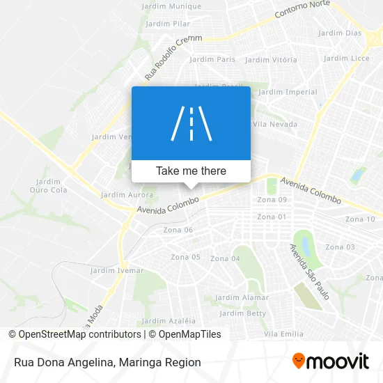 Rua Dona Angelina map